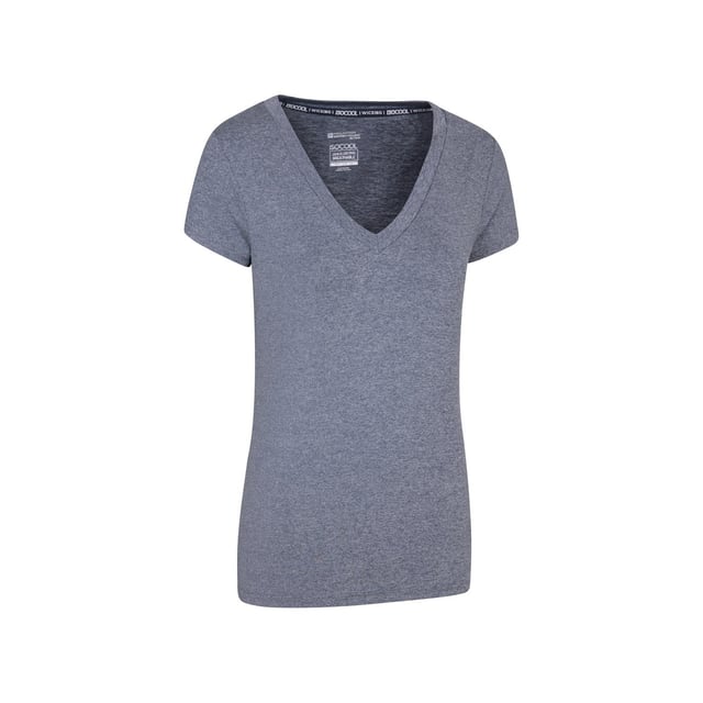 90% Polyester, 10% Elasthan. Design: Einfarbig. Ärmel-Typ: Kurz-Ärmel. Ausschnitt: V-Ausschnitt. Stoff-Technologie: Leicht, feuchtigkeitstransportierend, schnell trocknend.