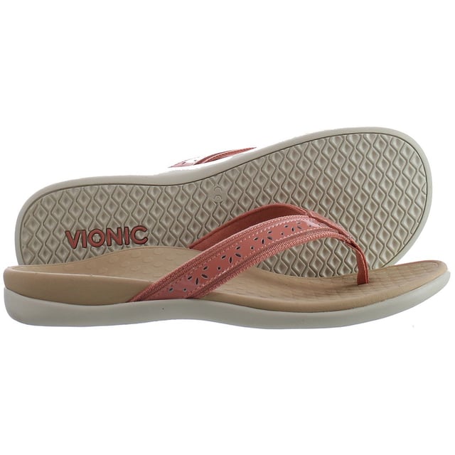 Red vionic flip flops new arrivals