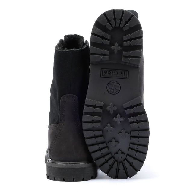 Step into ultimate comfort with these boots featuring a waterproof Premium Timberland® leather and ReBOTL™ fabric upper. Lined with cozy ReBOTL™ fabric faux fur and equipped with a waterproof membrane for all-weather protection. The anti-fatigue removable footbed ensures lasting comfort, while the durable rubber lug outsole provides superior traction.