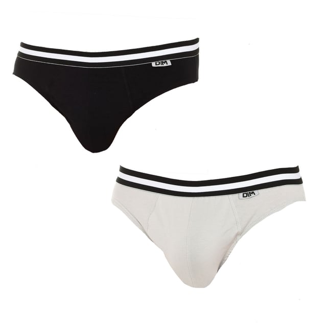 Pack-2 Cotton Streech slips.
 Color Black-gray
 Rubber waistband.
 Label with the brand's name on the lower part of the waistband.
 Breathable fabric.
 Anatomical front with the ability to hold without tightening.
 Matching visible seams.

 Composition:
 - 96% Cotton- 4% Elastane.

 Care:
 - Wash at max. 40º.
 - Do not use bleach.
 - Do not use dryer.
 - Do not iron.
 Composition: 96% Cotton, 4% Elastane
 Care:
Wash at max temperature 40º.
 - Do not use bleach.
 - Do not use dryer.
 - Do not iron.