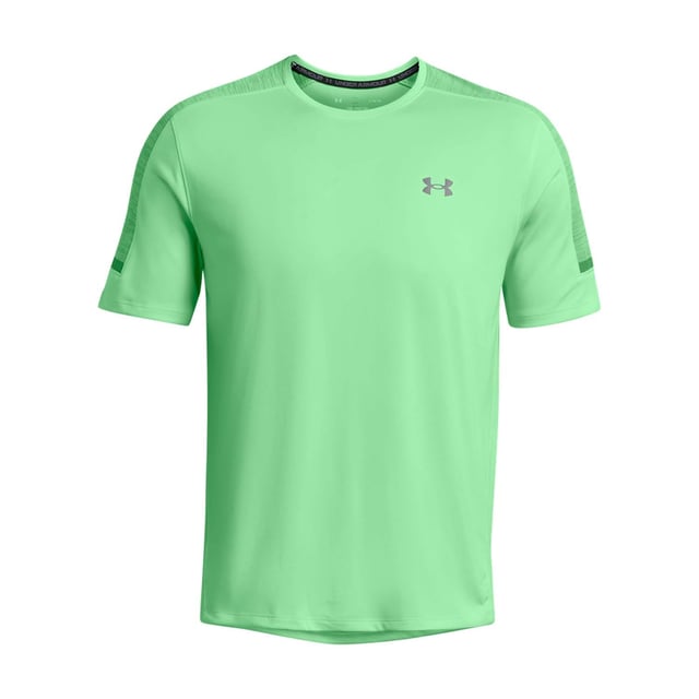 Under Armour Tech Utility Short Sleeve T-Shirt in green.- Crewneck.- Short sleeves.- Reflective details.- UA Tech™ fabric is quick-drying  ultra-soft & has a more natural feel.- Material wicks sweat & dries really fast.- Ref: 1385976350