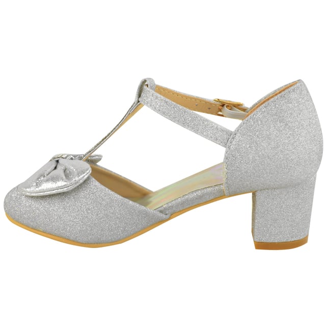Silver high heels for kids shop
