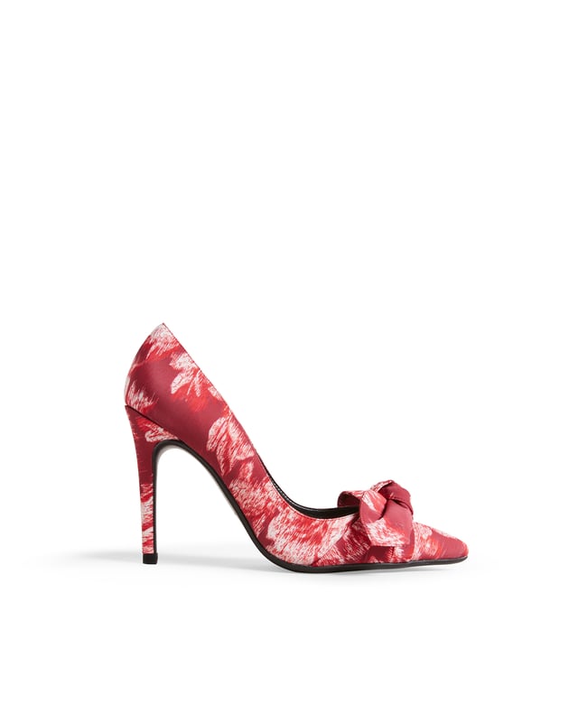 Ted Baker Ryama 100Mm Tapestry Glitch Bow Court Red