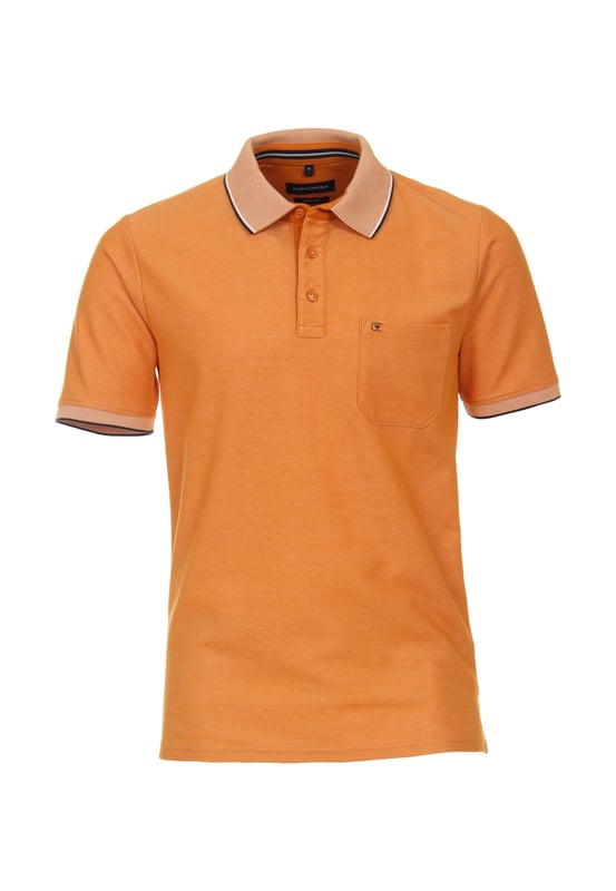 Deze sportieve, casual polo heeft een comfortabele pasvorm en kan op verschillende manieren worden gecombineerd. Het heeft de typische polokraag en een knoopsluiting met drie knopen. De kraag en manchetten zijn een echte blikvanger met hun contrasterende strepen. Op de borst zit een zakje met een klein labeldessin.