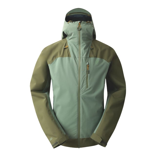 Fabric: Stretch. Design: Colour Block. Fabric Technology: AEP Kinematics, ARED 30/30, Breathable, Durable Water Repellent Finish, PFC Free, PFOA Free, PFOS Free, Water Repellent, Waterproof, Windproof. Cuff: Adjustable. Neckline: Hooded. Sleeve-Type: Long-Sleeved. Taped Seams. Hood Features: Grown On Hood, Technical, Toggle Adjuster, Wired Peak. Pockets: 1 Inner Pocket, 2 Side Pockets, 1 Chest Pocket, Zip. Fastening: Front Zip. Hem: Adjustable. S: 38 in. M: 40 in. L: 42 in. XL: 44 in. XXL: 48 in. 3XL: 51 in.