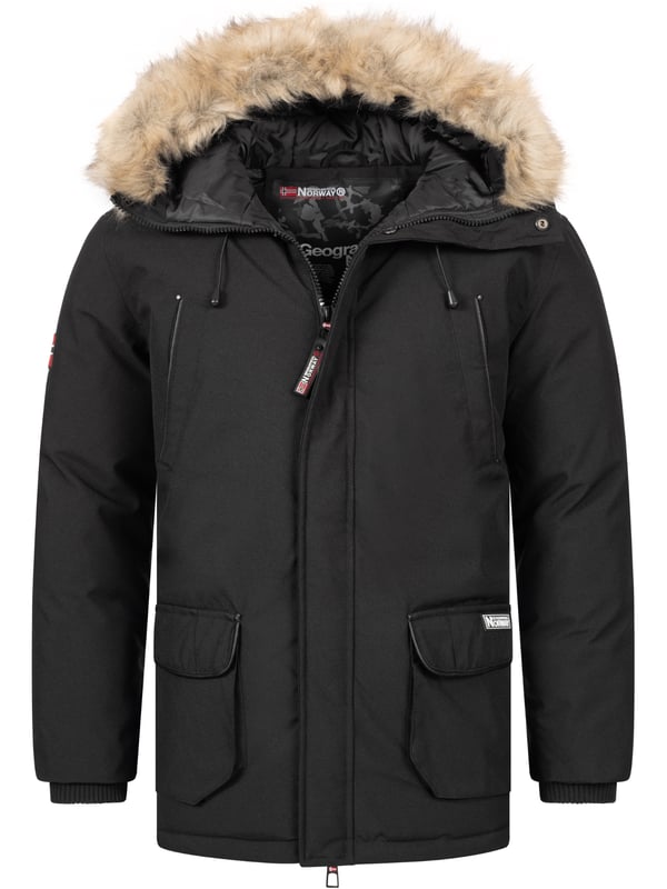 Geographical Norway Chaqueta de Invierno para Hombre Parka H-355: Tu compañero perfecto para los días fríos. Calidez y estilo combinados. La chaqueta de invierno para hombre Parka H-355 de Geographical Norway es más que solo una chaqueta: es tu nuevo compañero favorito para los fríos días de invierno. Con su cálida fornitura y el elegante cuello de pelaje sintético en la capucha, no solo te mantendrá agradablemente abrigado, sino que también te dotará de un look inconfundible. Esta chaqueta es imprescindible para cualquier hombre que valore el estilo y la comodidad.

Funcionalidad se encuentra con comodidad. Esta chaqueta de invierno no solo te protege del frío, sino que también ofrece una alta funcionalidad. Equipado con varios bolsillos, incluidos dos grandes bolsillos laterales y dos bolsillos en el pecho, tendrás suficiente espacio para guardar tus utensilios más importantes de manera segura. El robusto cierre de cremallera y los botones adicionales aseguran que el viento no pueda entrar. Ya sea que estés dando un paseo por la ciudad nevada o planeando una excursión a la naturaleza, esta chaqueta te acompañará de manera fiable.

Calidad en la que puedes confiar. Geographical Norway representa la más alta calidad y durabilidad. La chaqueta de invierno Parka H-355 está hecha de materiales de alta calidad que no solo te mantienen caliente, sino que también son a prueba de viento y repelentes al agua. La cuidadosa elaboración y el diseño atemporal hacen de esta chaqueta un compañero a largo plazo en tu guardarropa de invierno. Invierte en calidad y disfruta la temporada fría con estilo y bien protegido.