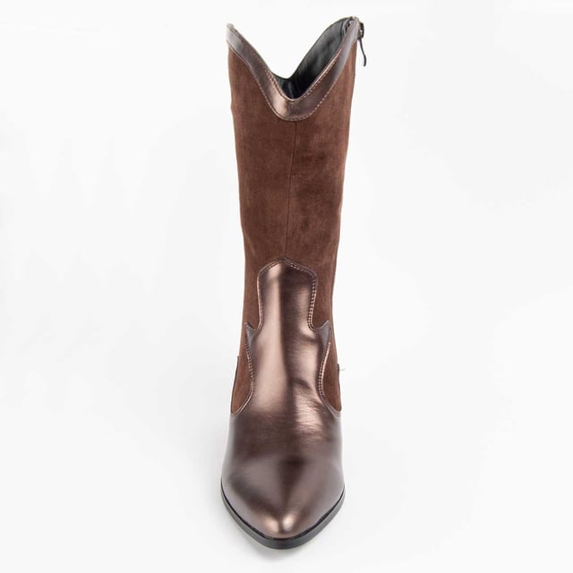 Women's heeled boots. Comfortable fit. Cushioned natural leather insole. Manufactured by other brands for our brand.