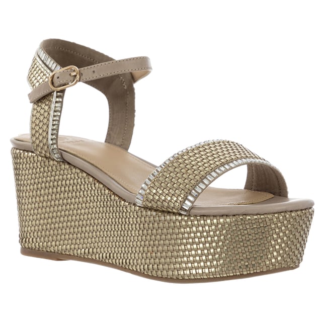 Guess FLLS22LEL03-PLATI-39 Deze sandalen zijn de ideale schoen voor in de zomer.