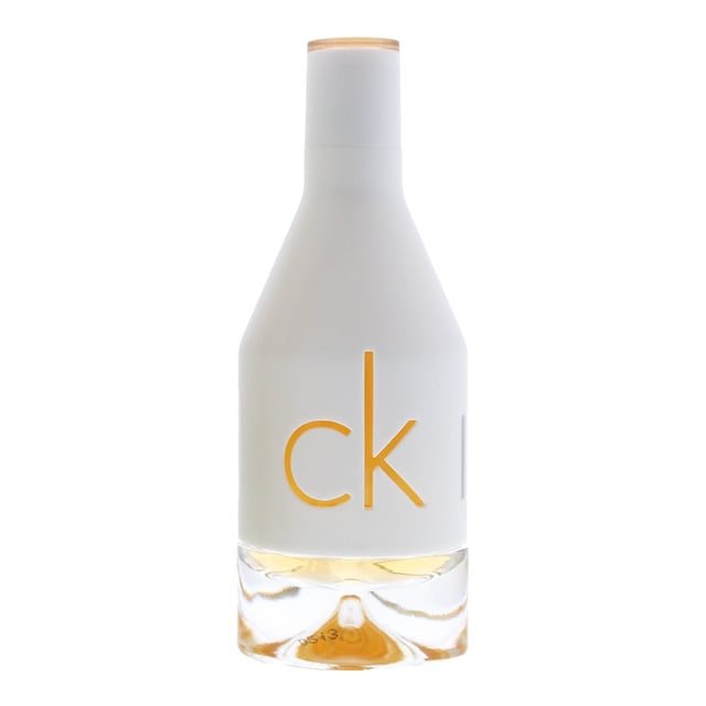 Calvin Klein design house launched CK IN2U in 2007 as a trendy pair is intended for young generation. CK IN2U notes consist of pink grapefruit bergamot red currant leaves sugar orchid white cactus amber red cedar and vanilla to create this oriental floral woody aroma..