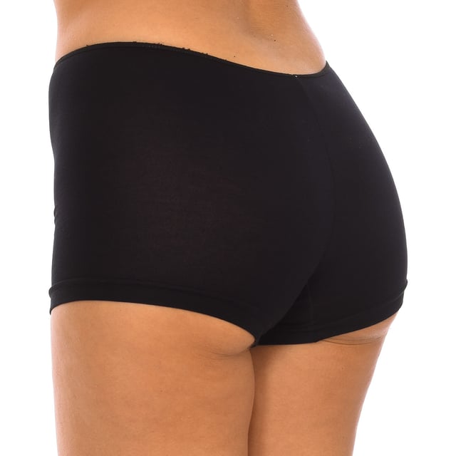 Pack-2 Culottes de microfibra Q-EN.
Color Negro
Ribetes en los contornos.
Tejido elástico y transpirable.
Costuras vistas a tono.

Composición:  95% Bamboo, 5% Elastano

Lavar a temperatura máx. 30º.
- No usar lejía.
- No usar secadora.
- No planchar.
- No lavar en seco.
