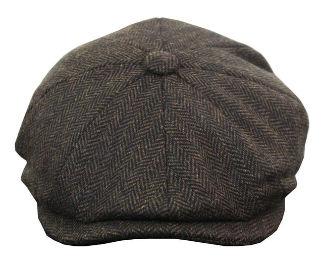 Mens Peaky Blinders Tweed Hat Newsboy Gatsby Flat Baker Boy Grandad Ivy Cap Hats, Mens 8 Panel Original Newsboy Vintage Retro Hat, Herringbone Tweed Textured Material Available in 2 Amazing Colours, Great For Smart Casual Wear, Perfect For Retro Vintage Look, Available in 5 Sizes!, Many More Styles & Colours Available in Store!