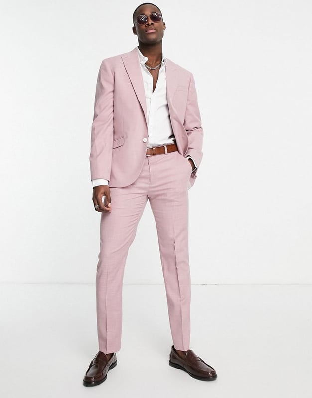 Topman pink hotsell blazer