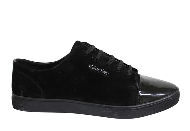 Women's black 2025 calvin klein trainers