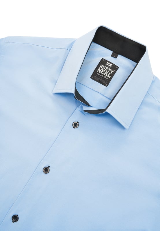 Overhemd Slim Fit von Rusty Neal in der farbe Blau.