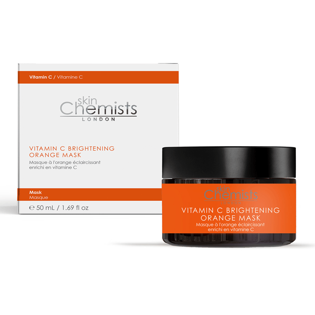 - Brightens and smooths the skin with Vitamin C and natural ingredients
- Improves texture and minimizes pores
- Promotes a healthy, glowing complexion

skinChemists Vitamin C Brightening Orange Mask is a clean beauty formula that combines the power of Vitamin C with natural ingredients like orange peel oil to brighten and smooth the skin. This hydrating mask helps improve texture, minimize pores, and promote a healthy, glowing complexion. Experience the benefits of this organic and refreshing mask that leaves your skin looking dewy and revitalized.