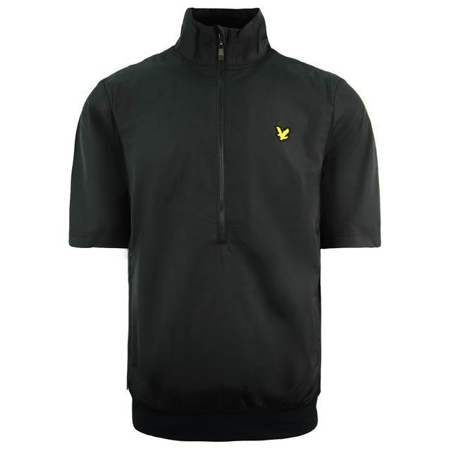 Lyle & Scott Dolar Golf Jacke 1/2 kurze Ärmel schwarz Mens Track Top JK1241G 572
