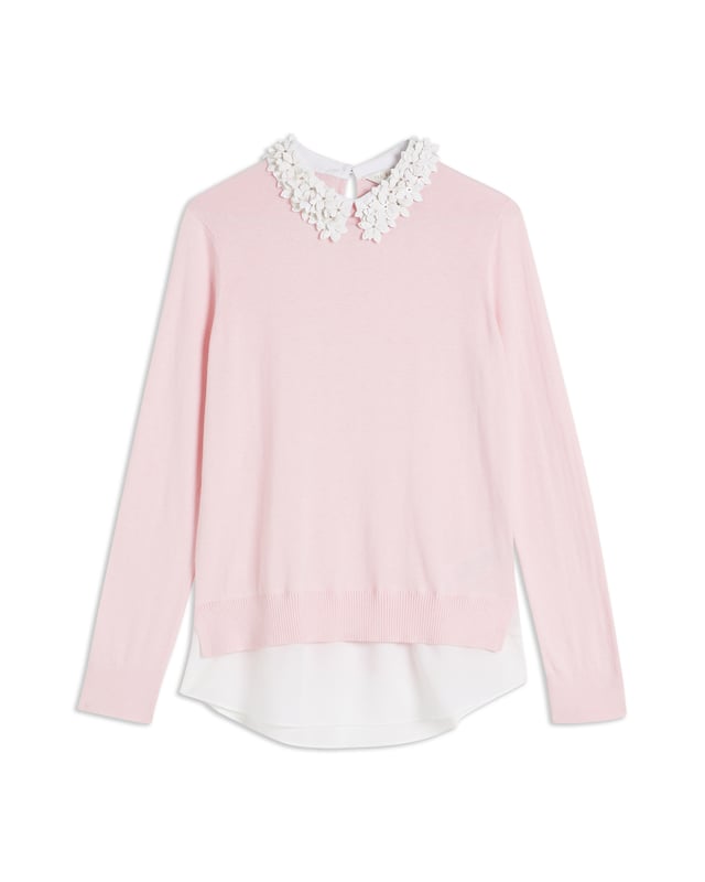 Ted baker floral collar sweater on sale