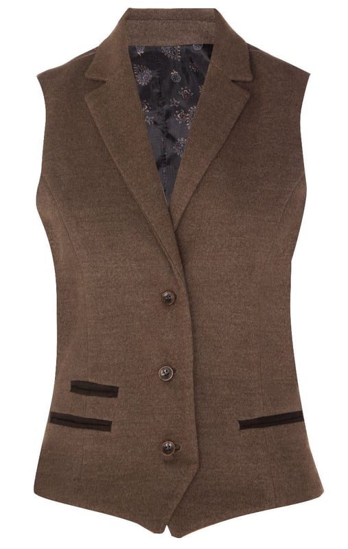 Meticulously crafted to maximise form and function, this women's tweed wool waistcoat is a contemporary spin on a timeless retro classic. With a shaped, tailored design, this waistcoat is made from premium wool with a herringbone pattern and is a perfect accompaniment to formal or casual outfits. Look your best in this timeless classic with this tweed waistcoat that will be a staple of your wardrobe for years to come.
