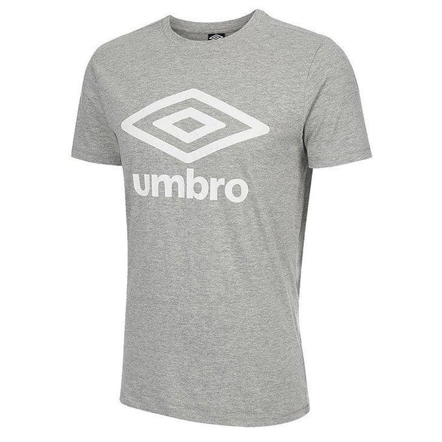 The Umbro Men's Large Logo T-Shirt is a classic and versatile wardrobe staple that combines comfort and style effortlessly. Designed with simplicity and a focus on quality, this t-shirt offers a timeless look that is suitable for various occasions.

Crafted from high-quality materials, this t-shirt ensures a soft and comfortable feel against the skin. The fabric is both durable and breathable, allowing for optimal airflow and ventilation, keeping you cool and comfortable throughout the day.

With its clean and understated design, this t-shirt features a large Umbro logo prominently displayed on the chest. The logo adds a touch of sporty sophistication and showcases your appreciation for the renowned Umbro brand.

The t-shirt is designed with a regular fit, providing a comfortable and relaxed silhouette. It features short sleeves and a crew neck, creating a classic and versatile look that pairs well with a variety of bottoms, whether it's jeans, shorts, or joggers.

Ideal for casual outings, sports activities, or simply lounging, the Umbro Men's Large Logo T-Shirt offers both style and comfort. Its minimalist design and iconic logo make it a versatile addition to your wardrobe, allowing you to showcase your affinity for quality and timeless fashion.

Choose the Umbro Men's Large Logo T-Shirt for its comfortable fit, premium materials, and iconic branding. Whether you're hitting the gym, hanging out with friends, or running errands, this t-shirt is a reliable choice that effortlessly combines style and everyday comfort.