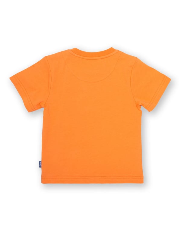 Being the largest wild cat in the world, tigers are pretty awe-inspiring creatures. This coral orange t-shirt displays Kite's regal friend with their terrific tiger print.