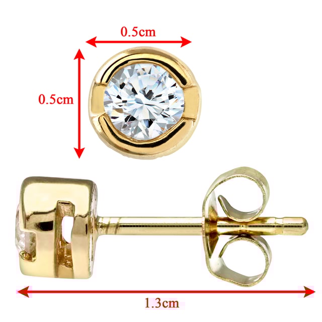 Oro blanco de 9 quilates (375): 1,5 g; # Diamante: 0.25ct