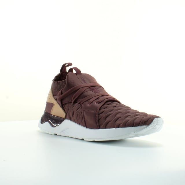 Asics Gel-Lyte gegen Sanze Knit Womens Burgund-Trainer