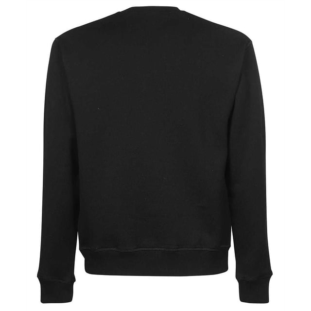 This Dsquared2 cotton sweatshirt consists of a Dsq2 Brothers print on the front, crew neck with V-insert, ribbed finishes, brushed interior and a regular fit.
