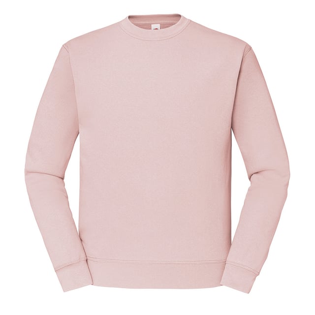 Material: 80% cotton/20% polyester. Cotton/elastane ribbed collar, cuffs and hem. Shoulder to shoulder taping. Cut out label. WRAP Certified Production.