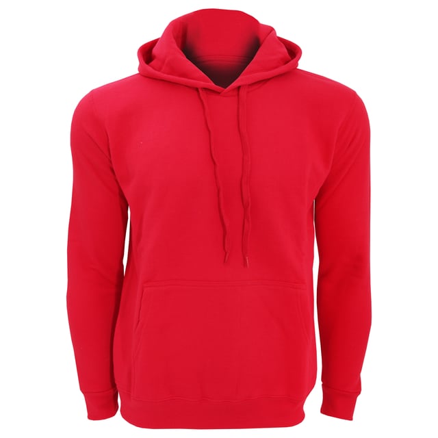 Für Erwachsene geeignet. Innenseite aus gebürstetem Fleece. Gefütterte Kapuze mit passendem Kordelzug. Kängurutasche. Herabhängende Schultern. Gerippte Bündchen an Ärmeln und Saum. Abgesteppte Nähte. Gewicht: 280 g/m²,. Ungefährer Brustumfang (cm): S (91-97), M (97-102), L (104-107), XL (109-112), 2XL (114-119), 3XL (119-124). Material: 50% Baumwolle, 50% Polyester.