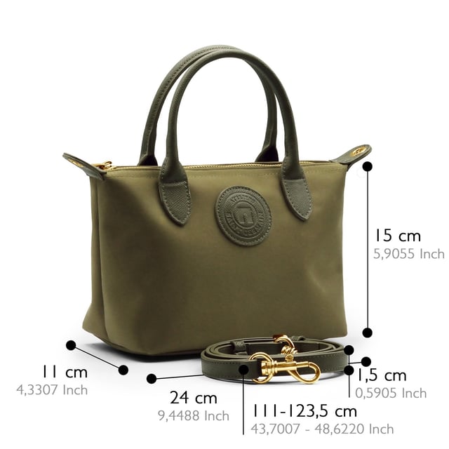 Handtasche - Reißverschluss - Innenaufbewahrung - Innenfach mit Reißverschluss - Innenfächer für Laptop und Schlüssel - Innenfutter aus Stoff - ATELIERS SAINT GERMAIN Logo - Genarbtes Leder und recyceltes Canvas-Finish