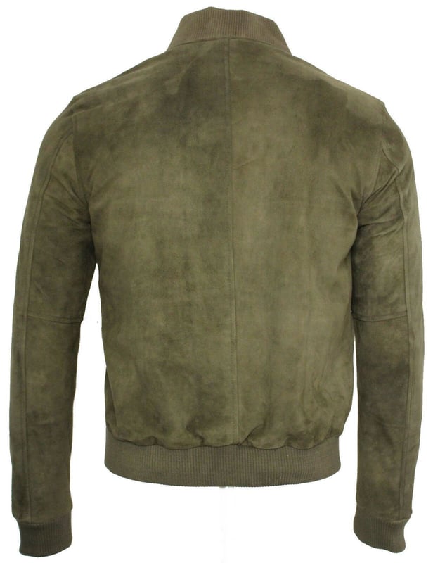 Invest in timeless panache with this stylish, cool leather jacket crafted from butter soft goat suede leather. This retro jacket features elasticated hems and cuffs and also a zip front closure to accommodate a more comfort fit. Give your causal looks the perfect finishing word and team this style with jeans and high-top trainers