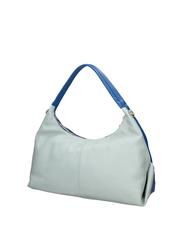 Damen-Umhängetasche mit Reißverschluss. eine Innentasche mit Reißverschluss und zwei offene Innentaschen. fehlende Außentaschen. verstellbarer und abnehmbarer Schultergurt aus Leder. Ledergriff. ein Innenfach. Umhängetasche | Außenmaterial für Damen, gefüttert mit 70 % Baumwolle – innen 30 % Polyester. Maße: 45x30x16 cm. Hergestellt in Italien