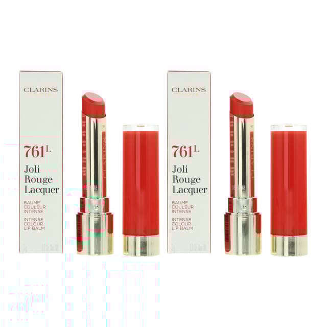 Clarins Joli Rouge Lacquer Lipstick is a luxurious and high-shine lipstick that offers a perfect blend of intense colour and a lustrous finish. This lipstick is designed to provide your lips with a bold and glossy look while nourishing them for a comfortable and alluring finish. This lipstick boasts rich and vibrant colour that delivers a bold and eye-catching result. Each shade is carefully crafted to provide intense hues that enhance your lips and create a statement look. The standout feature of this lipstick is its high-shine finish. It imparts a brilliant shine to your lips, giving them a lustrous and radiant appearance. The Joli Rouge Lacquer Lipstick is designed for long-lasting wear, ensuring your lips remain beautifully colored and glossy for hours without the need for frequent touch-ups. Despite its intense shine, the lipstick has a lightweight and comfortable texture that glides on smoothly. It creates a cushiony and hydrating feel on your lips. Clarins often incorporates moisturising ingredients into its makeup products, and this lipstick is no exception. It contains hydrating components that help prevent your lips from feeling dry or chapped. The Clarins Joli Rouge Lacquer Lipstick is often dermatologist-tested, ensuring its safety and effectiveness for various skin types.