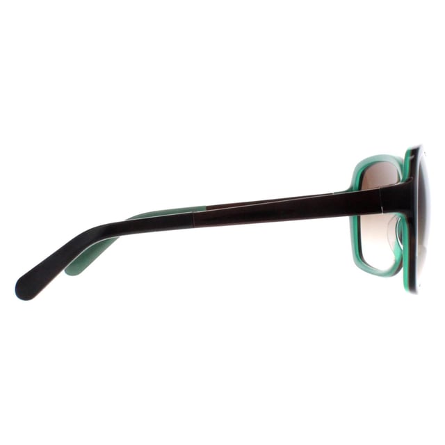 Kate Spade Buttefly Womens Brown Horn Jade Brown Gradient Darilynn/S  Sunglasses are crafted from high-quality acetate, the frames are both sturdy and lightweight, providing comfort without compromising on style. The lenses ensure comprehensive UV protection, shielding your eyes from harmful rays while offering crystal-clear vision. Accented with the iconic Kate Spade logo on the temples, the sunglasses exude a sense of understated luxury, perfect for adding a sophisticated touch to any ensemble.