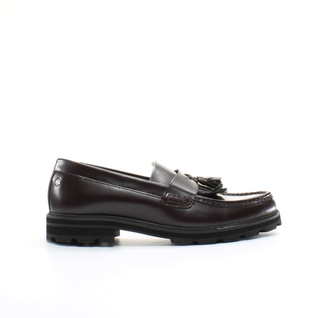 Ben Sherman Hyde Slip-On Purple Smooth Leather Mens Shoes BEN3340 BORDO L30
