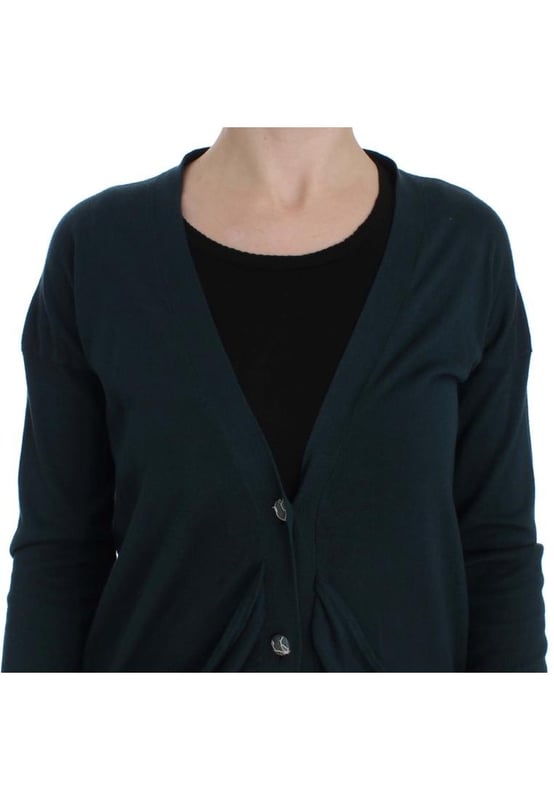 Brand: PINK MEMORIES
  Condition: Brand new with tags
  Style: Cardigan sweater
  Color: Green
  Closure: Full front button
  Made in: Italy
  Material: 100% Cotton
  Logo details
  Gender: Women