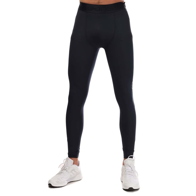 Mens Skins Series-2 Long Tights in navy.- Branded elasticated waistband.- Reflective outline logos.- Squat proof.- Great absorbency and wicking qualities.- 83% Polyester  17% Elastane.- Ref: SW00200019010