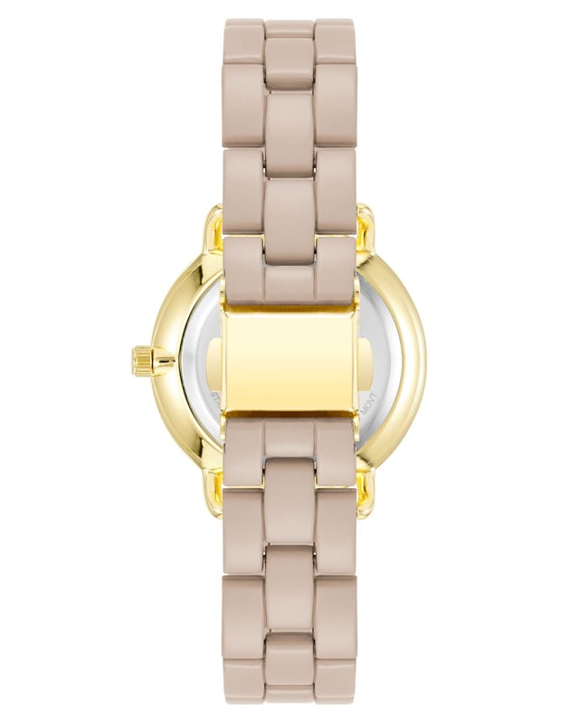 Geschlecht: Frauen
Hauptfarbe: Gold
Uhrwerk: Quarz: Batterie
Anzeigeformat: Analog
Wasserdichtigkeit: 0 ATM
Verschluss: Faltschließe
Funktionen: Keine extra Funktion
Gehäusefarbe: Gold
Material des Gehäuses: Metall
Gehäusebreite: 36
Länge des Gehäuses: 36
Verkleidung: Rheinstein
Farbe des Armbands: Beige
Material des Armbands: Metall
Breite der Armbandverbindung: 16
Umfang des Handgelenks (max.): 20.5
Lieferung umfasst: Uhrenbox
Stil: Mode
Gehäusehöhe: 8
Glas: Mineralglas
Farbe der Anzeige: Beige
Gangreserve: Keine Automatik
Lünette: keine
Uhren Extra: Keine