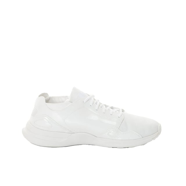 Le Coq Sportif LCS R Flow Lace-Up White Smooth Leather Womens Trainers 1810024