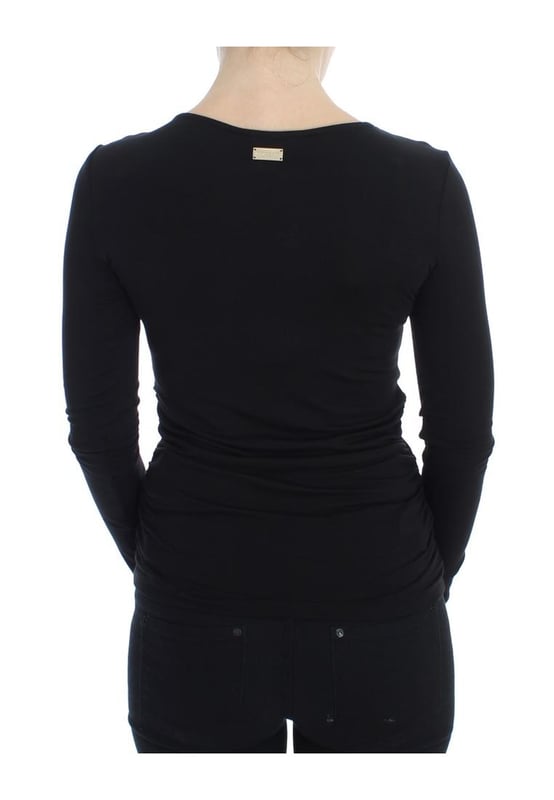 VERSACE JEANS Couture VJC
  Stunning Black V-Neck Pullover Sweater
  Brand new with tags
  Classic V-neck design
  Signature logo details
  Made in Italy
  Material: 95% Viscose 5% Elastane
  Gender: Women