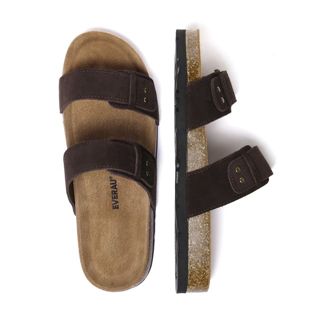 Scarlet showcasing a sleek, silky sheen finish, effortlessly blends style and practicality with its minimalist dual-strap design, appealing to women seeking both fashion-forward looks and utmost comfort.

Product No. EAU2013

Description:
- Cow Suede Upper
Fibre Lining and Insole
- EVA Sole