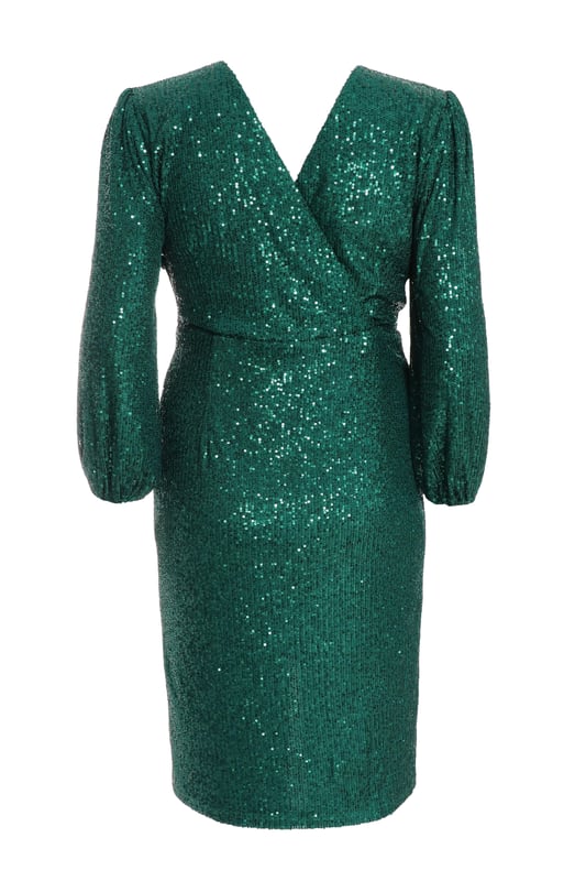 slim fit dress slacks Close-fitting Bodice Dark Green Sequin Prom Dresses Online – loveangeldress