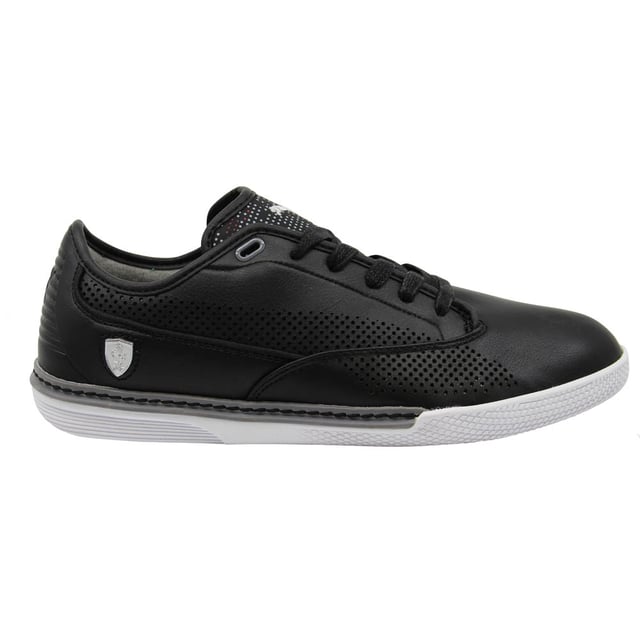 Puma Novellino Scuderia Ferrari Black Leather Lace Up Mens