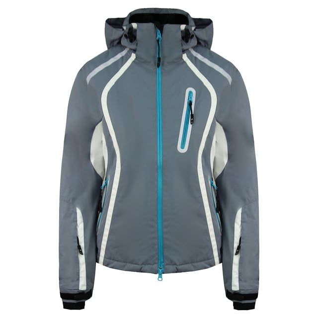 Trespass Long Sleeve Zip Up Blue Womens Kal Edge Jacket FAJKSKF20043 GST SLATE
