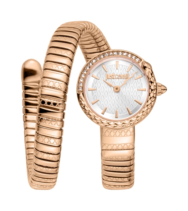 Band Colour Rose Gold
Band Material Stainless Steel
Band Width 10 Millimeters
Bezel Function Unidirectional
Bezel Material Stainless Steel
Brand Just Cavalli
Calendar Type No Calendar
Case Diameter 22 Millimeters
Case Material Stainless Steel
Case Thickness 8 Millimeters
Clasp Bangle
Dial Colour Silver
Crystal Material Mineral Glass
Display Type Analog
Case Shape Asymmetrical
Item Weight 36 g
Model Number JC1L301M0045
Part Number JC1L301M0045
Warranty Type Limited
Movement Quartz
Band size Womens Standard