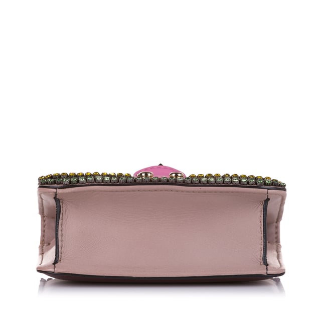 ヴァレンティノValentino Crystal Rockstud Glam Crossbody Vintage Valentino Embellished Crystal Rockstud Glam Lock