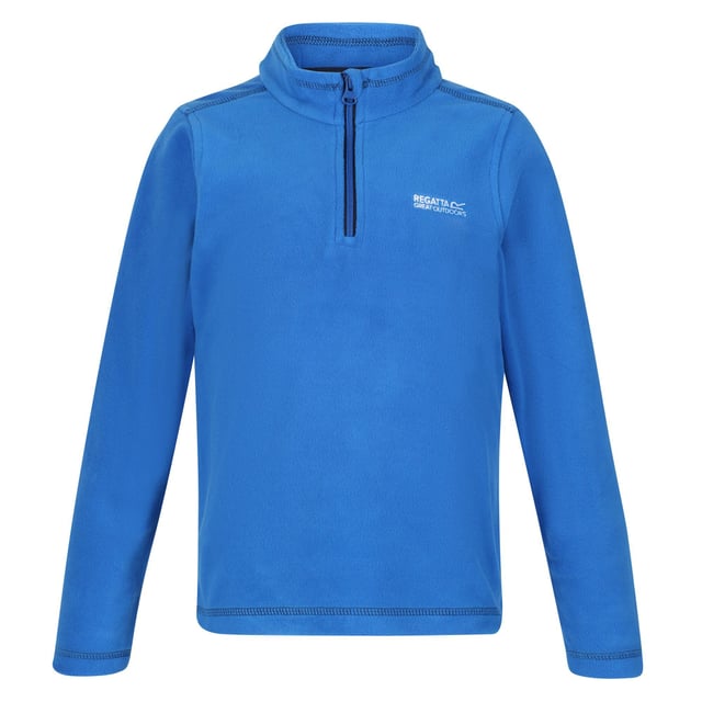 170gsm Symmetry fleece. 1 side brushed, 1 side anti pill. 100% Polyester. Regatta Kids Sizing (chest approx): 2 Years (53-55cm), 3-4 Years (55-57cm), 5-6 Years (59-61cm), 7-8 Years (63-67cm), 9-10 Years (69-73cm), 11-12 Years (75-79cm), 32 (79-83cm), 34 (83-85cm).