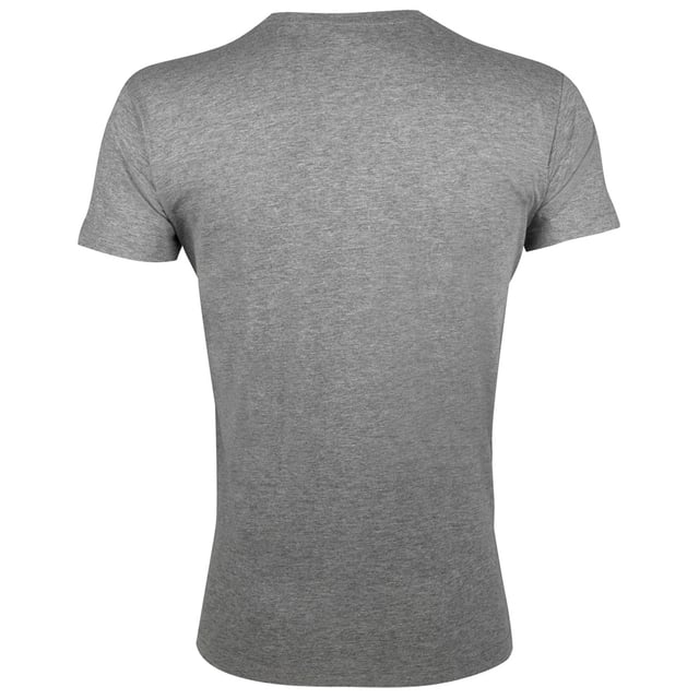 Fitted cut. Taped back neck. Rib neckline. Twin needle stitching. Fabric weight: 150 gsm. Material: 100% Ringspun Semi-Combed Cotton. Chest (to fit inches): XS (35/36), S(36/38), M(38/40), L(41/42), XL(43/44), XXL(45/47). Note: not all t-shirts are 100% cotton. Grey marl: 85% cotton/15% viscose. Charcoal marl, heather oxblood, heather denim and heather khaki: 60% cotton/40% polyester.