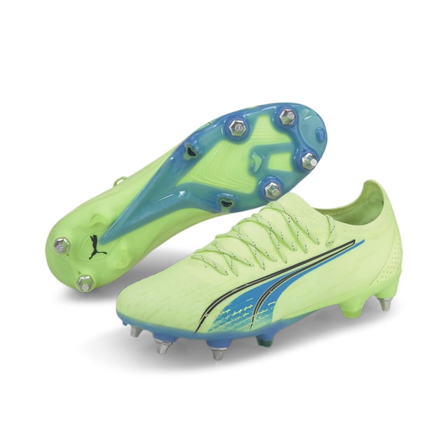 Puma Ultra Ultimate MXSG Mens Green Football Stiefel