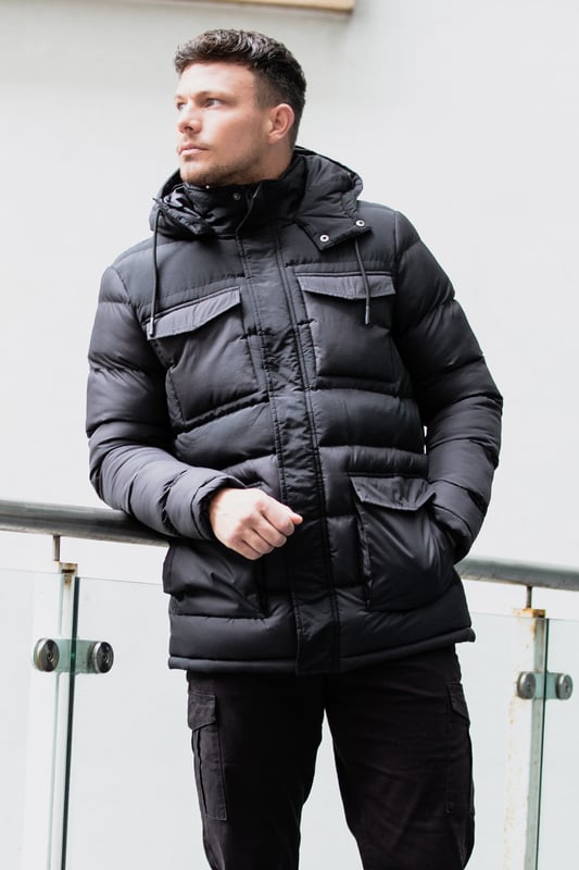 Brave soul shop hooded puffer